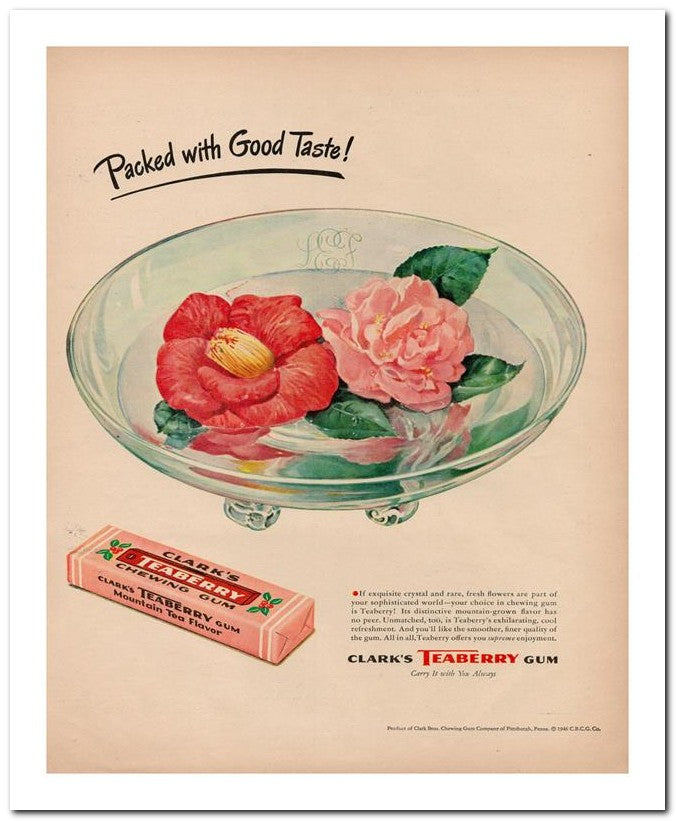 8x10 Vintage Ad 1946 With Good Taste 02062500846