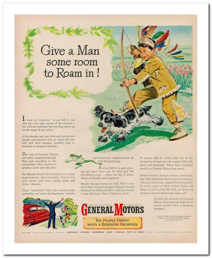 8x10 Vintage Ad 1947 General Motors 02062500857