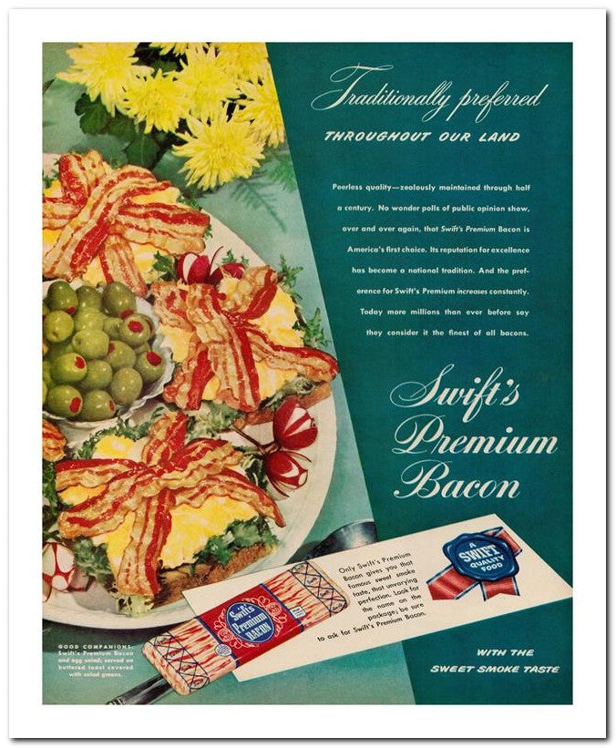 8x10 Vintage Ad 1947 Trad Itionally 02062500884