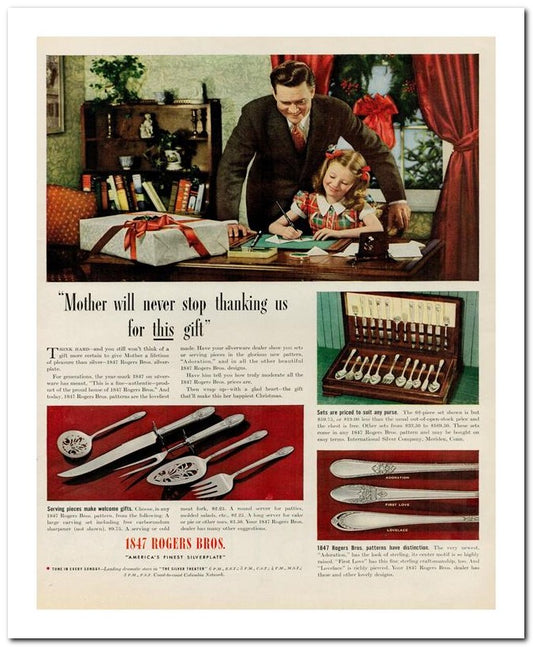 8x10 Vintage Ad 1939 Mother Will Never Stop Thanking Us 02062500904