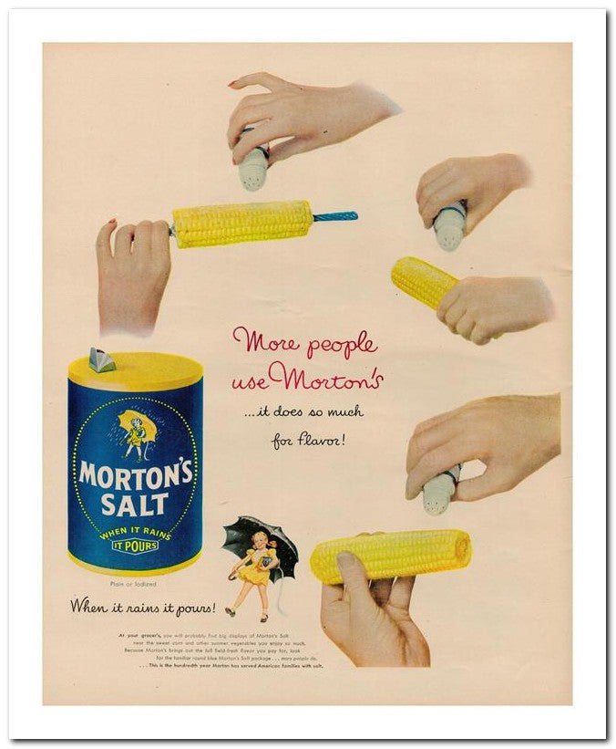 8x10 Vintage Ad 1948 Use Morton's 02062500963