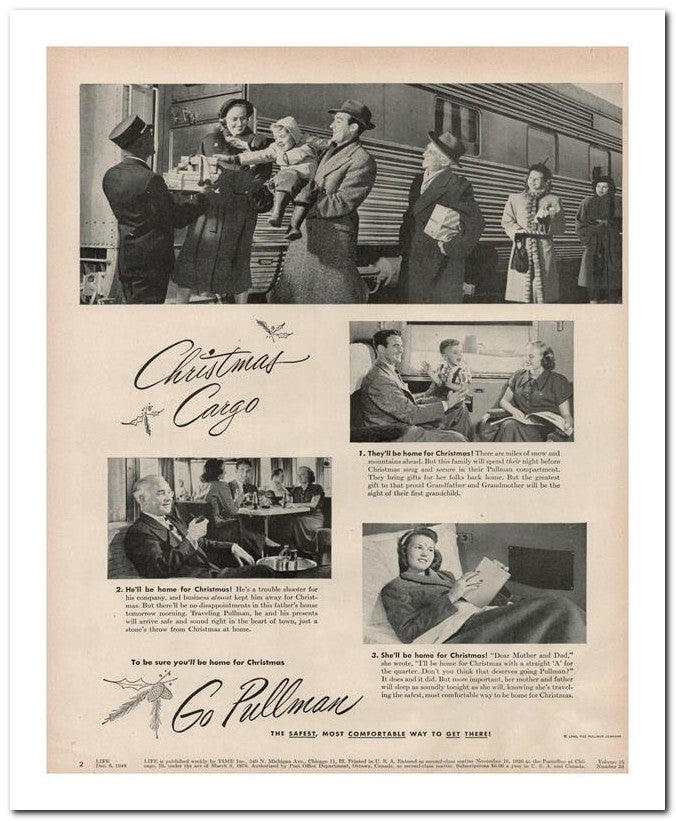 8x10 Vintage Ad 1948 Go Pullman 02062500987