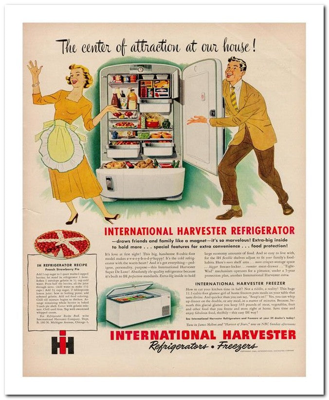 8x10 Vintage Ad 1949 The Center Of Attraction At Our House 02062501060