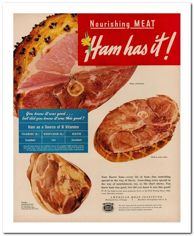 8x10 Vintage Ad 1949 Has It 02062501081