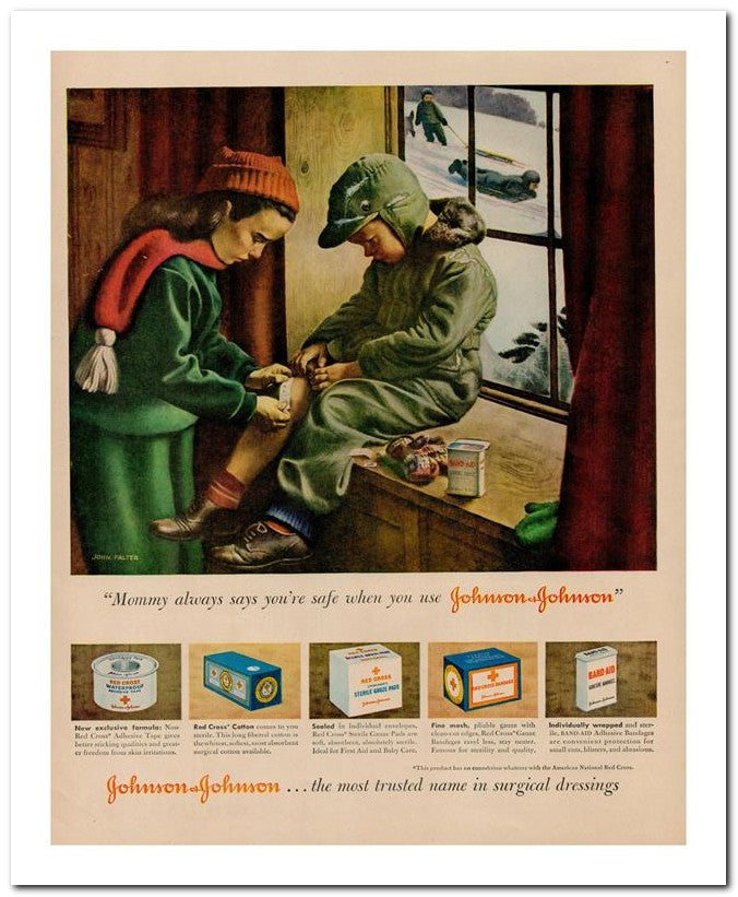 8x10 Vintage Ad 1949 Mommy Always Says You Re Safe When You Use 02062501104