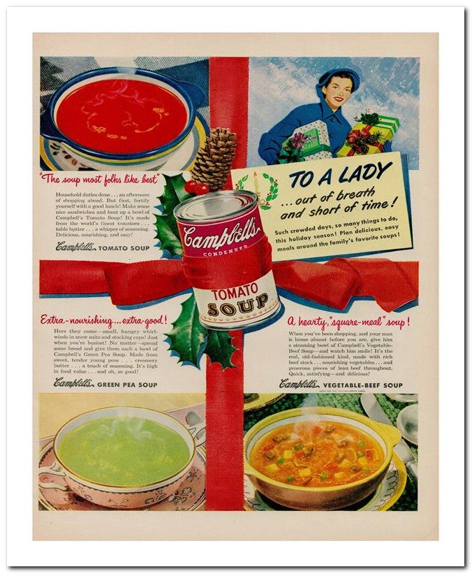 8x10 Vintage Ad 1949 Campbell's 02062501136
