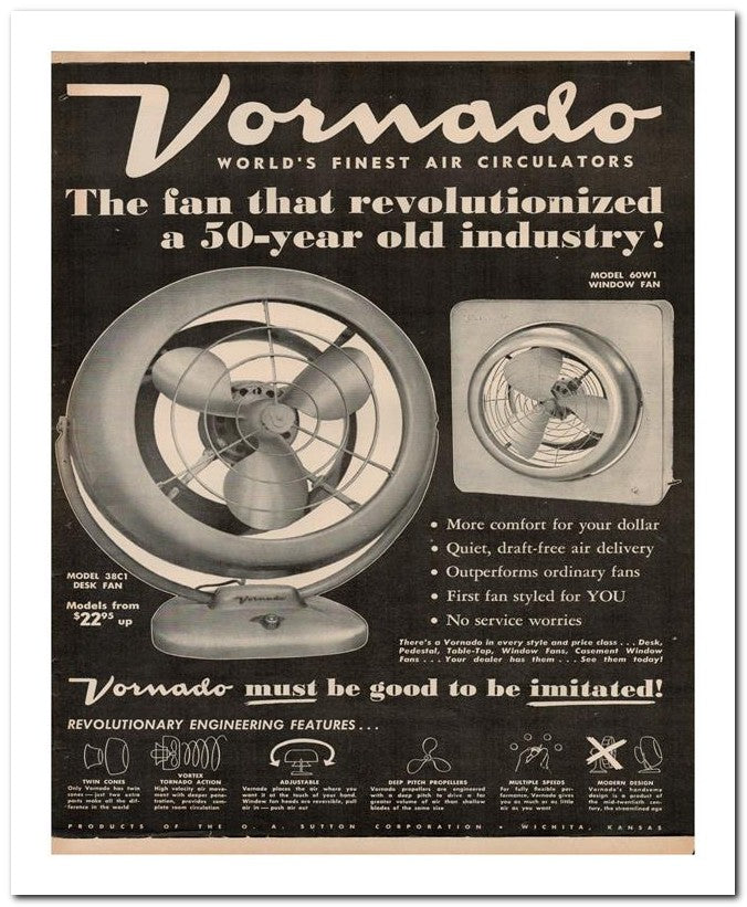 8x10 Vintage Ad 1950 Vornad O 02062501158