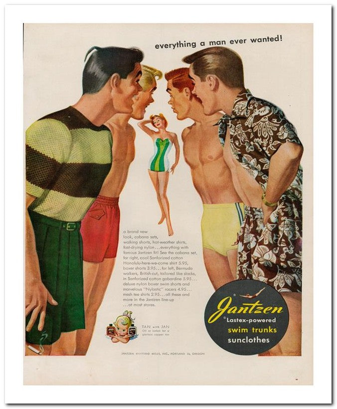 8x10 Vintage Ad 1950 Jantzen 02062501196
