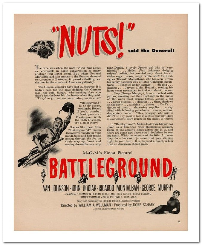 8x10 Vintage Ad 1950 Nuts 02062501197