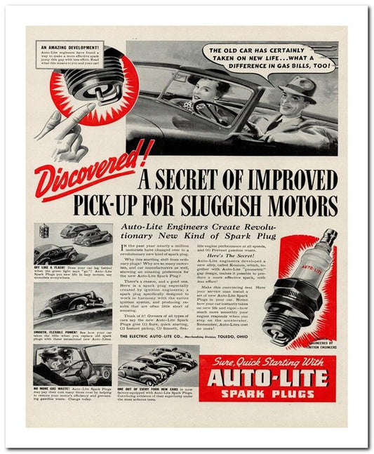 8x10 Vintage Ad 1939 Pick Up For Sluggish Motors 02062501234
