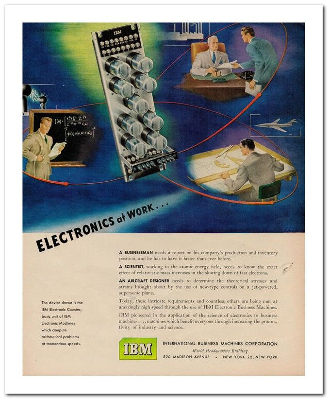 8x10 Vintage Ad 1950 Electronics 02062501351