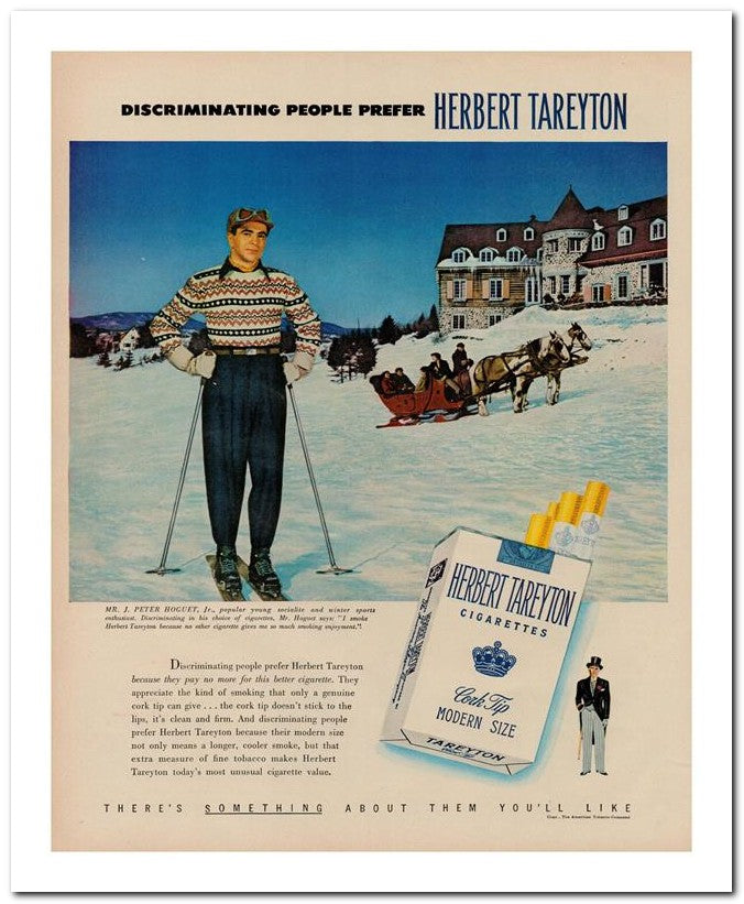 8x10 Vintage Ad 1950 Herbert Tareyton 02062501364