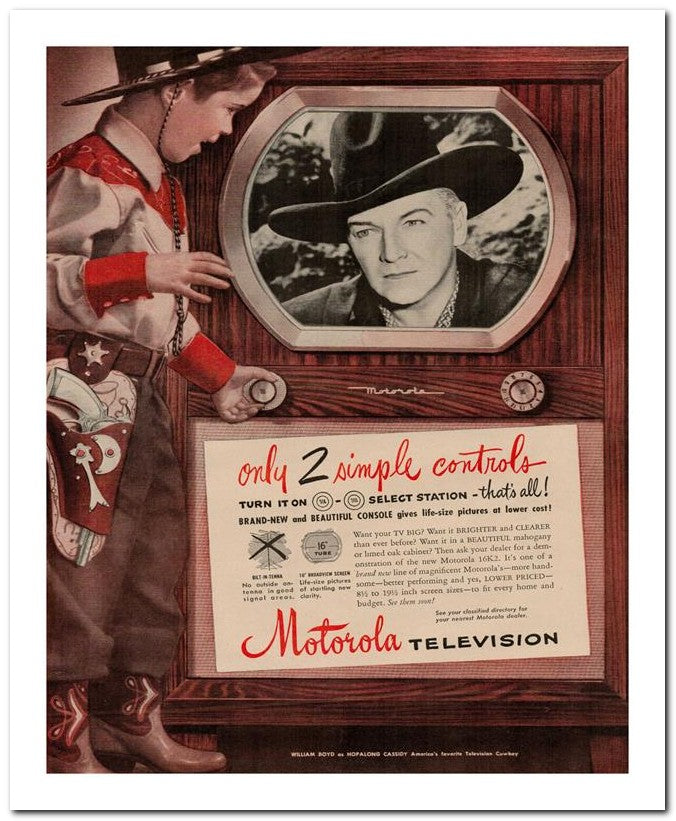 8x10 Vintage Ad 1950 Motorola 02062501367