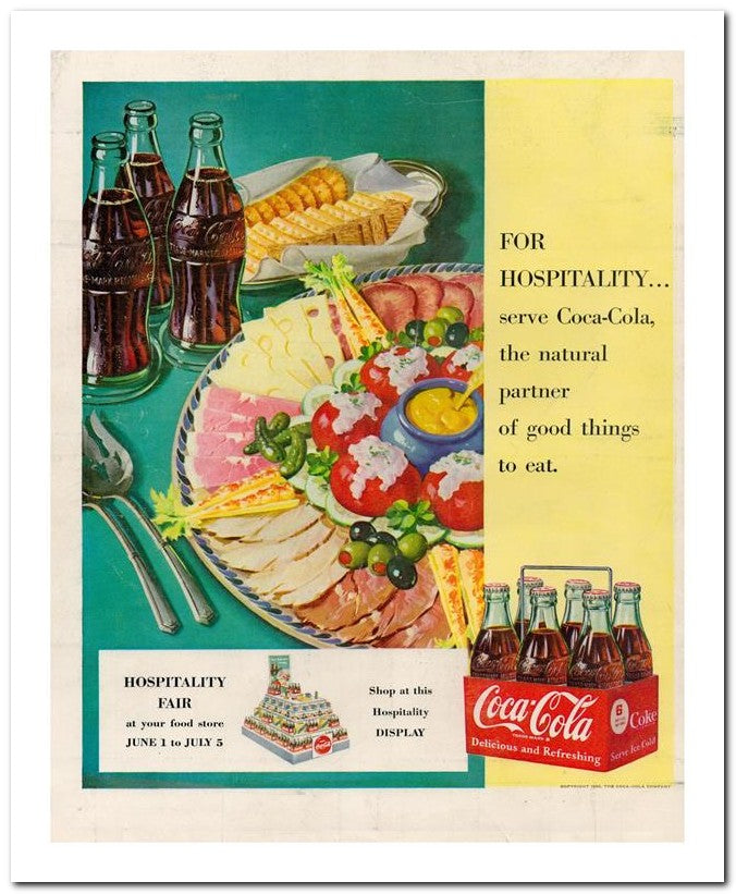 8x10 Vintage Ad 1950 Coca Cola 02062501379
