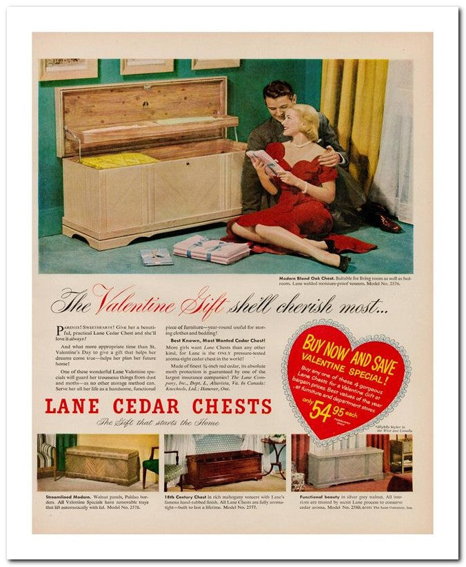 8x10 Vintage Ad 1951 The Valentine Sift 02062501394
