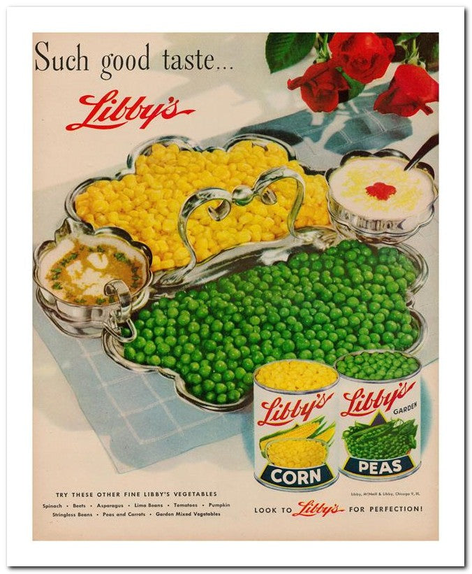 8x10 Vintage Ad 1951 Such Good Taste 02062501413