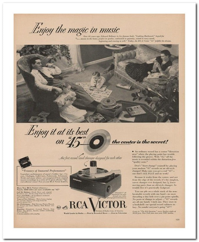 8x10 Vintage Ad 1951 Enjoy The Magic In Music 02062501416