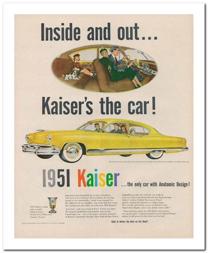 8x10 Vintage Ad 1951 Inside And Out 02062501420