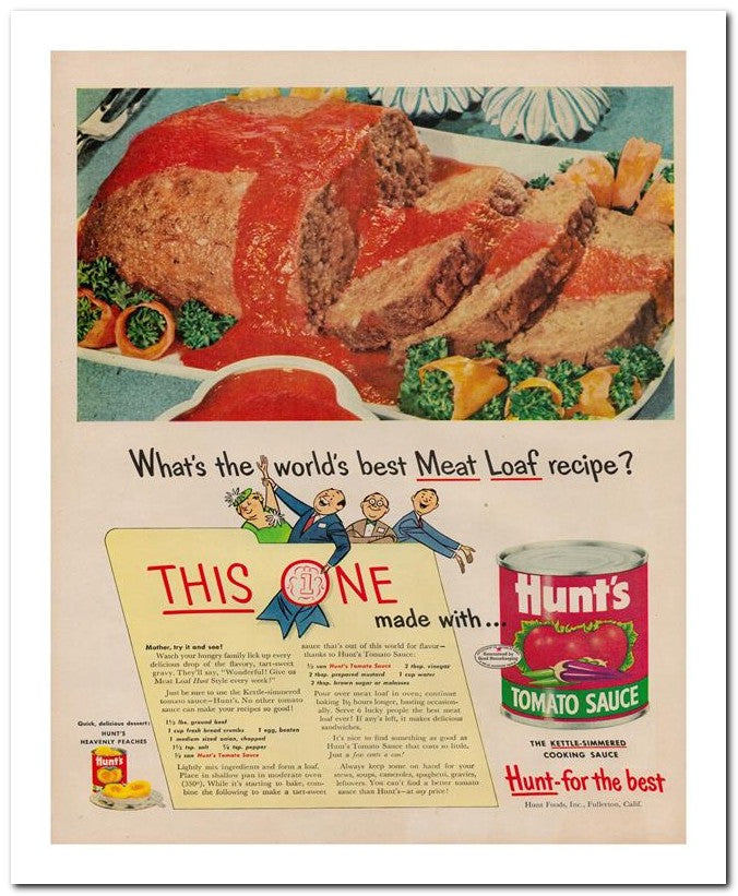 8x10 Vintage Ad 1951 What's The World's Best Meat Loaf Recipe 02062501423