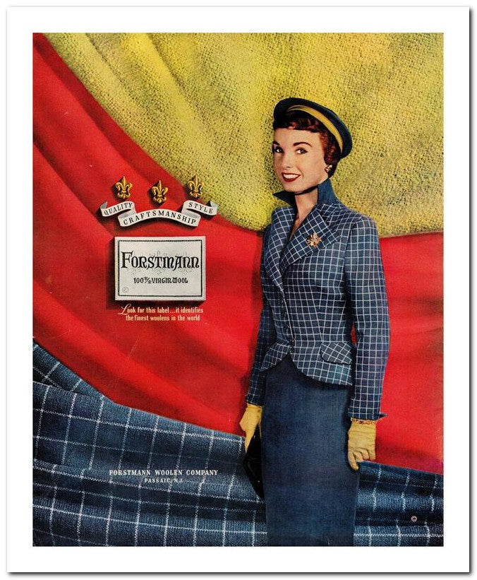 8x10 Vintage Ad 1951 Forstmann 02062501436