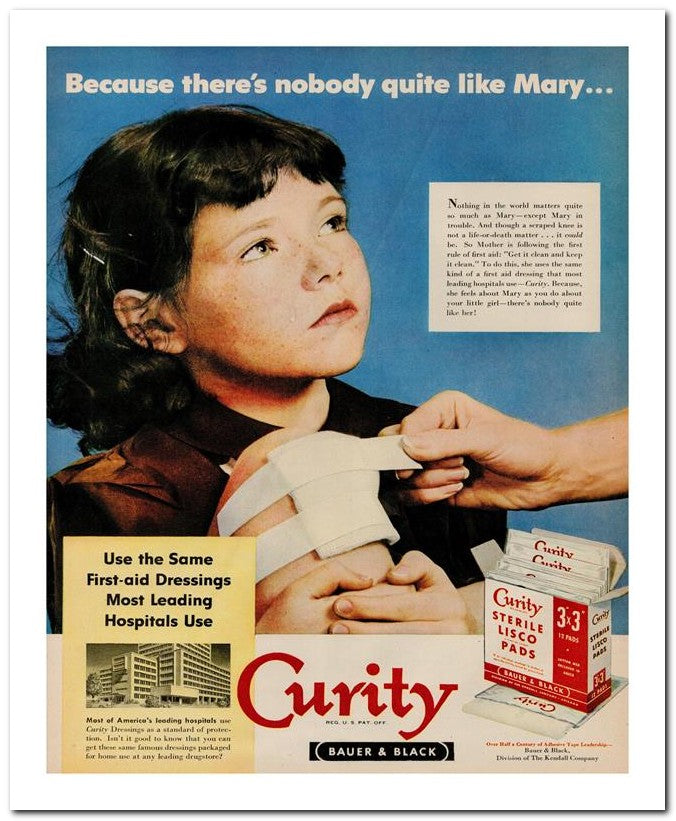 8x10 Vintage Ad 1951 Curity 02062501449