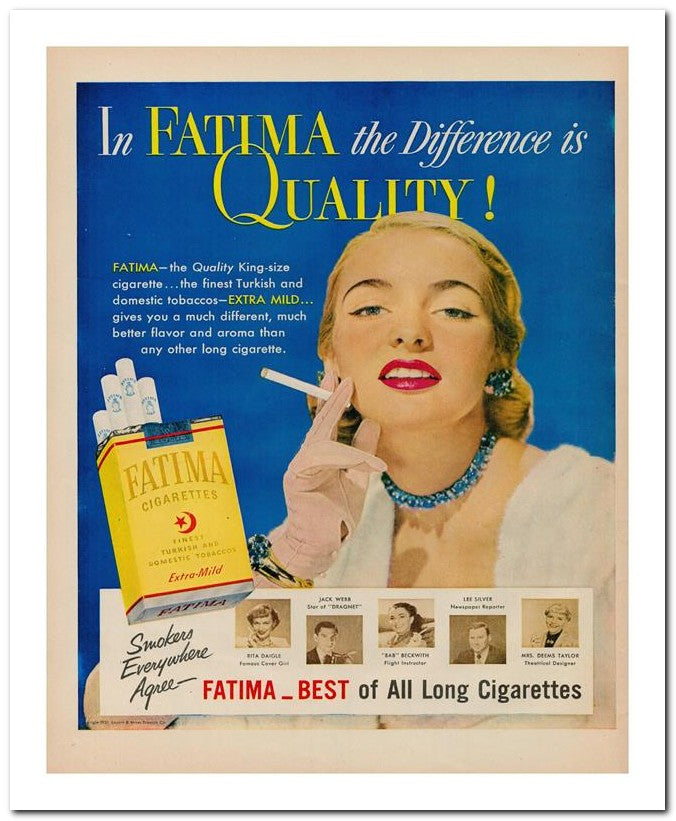 8x10 Vintage Ad 1951 Quality 02062501451