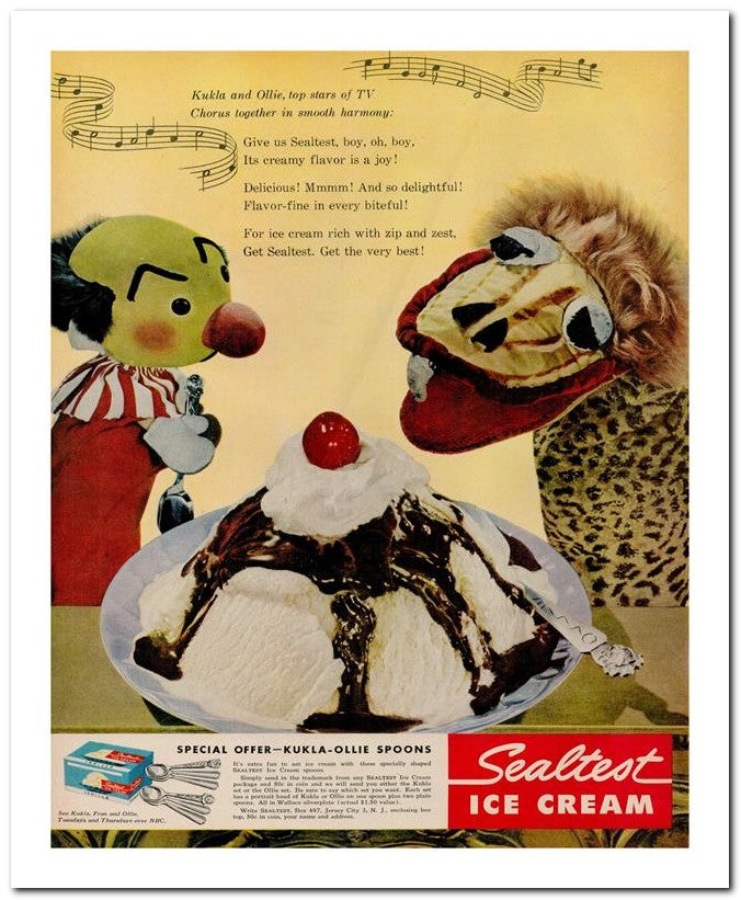 8x10 Vintage Ad 1951 Sealtest 02062501453