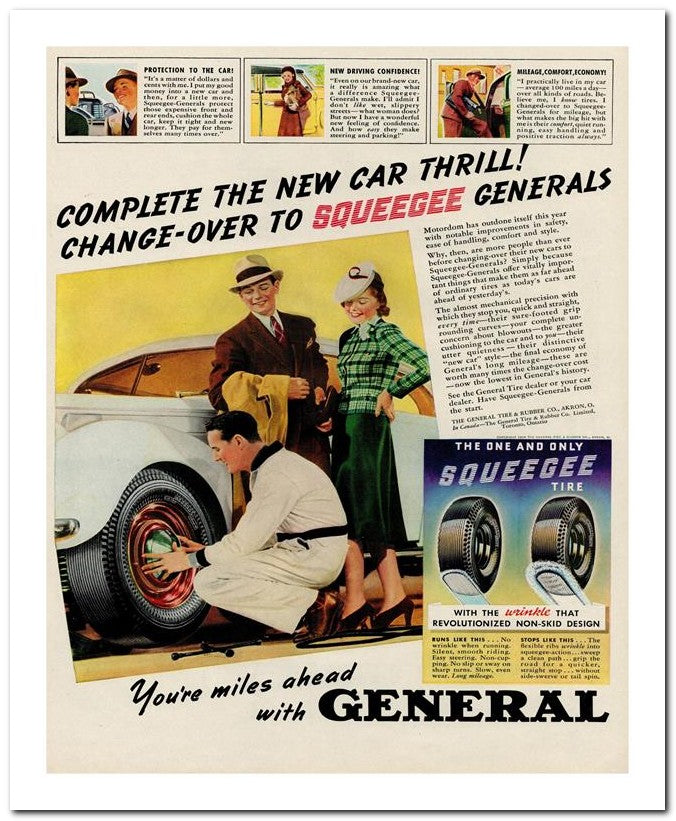 8x10 Vintage Ad 1939 With General 02062501487