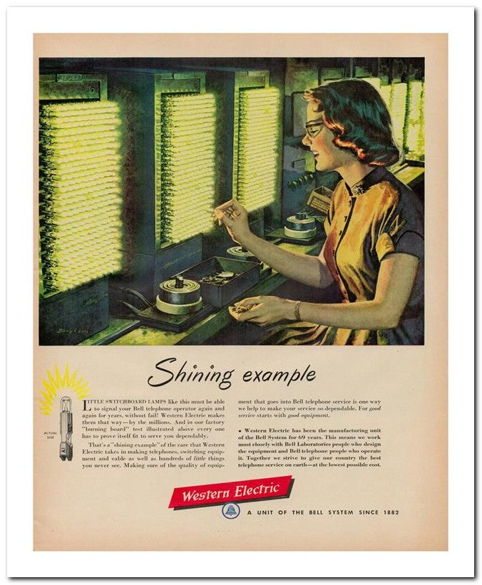 8x10 Vintage Ad 1951 Shining Example 02062501492