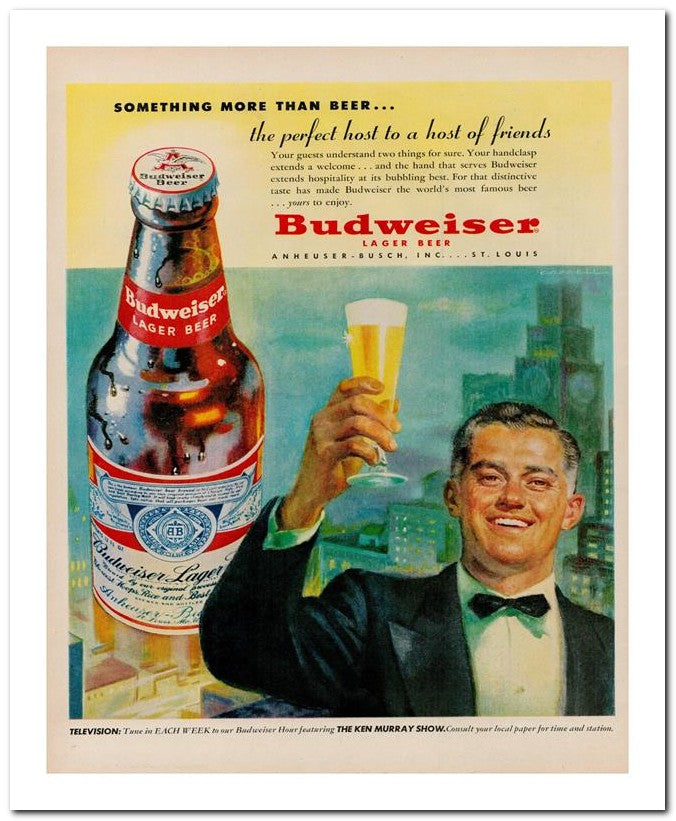 8x10 Vintage Ad 1951 The Perfect Host To A Host Of Friends 02062501546