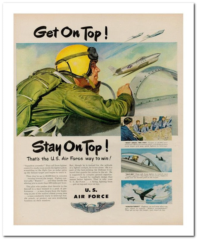 8x10 Vintage Ad 1951 Get On Top 02062501555
