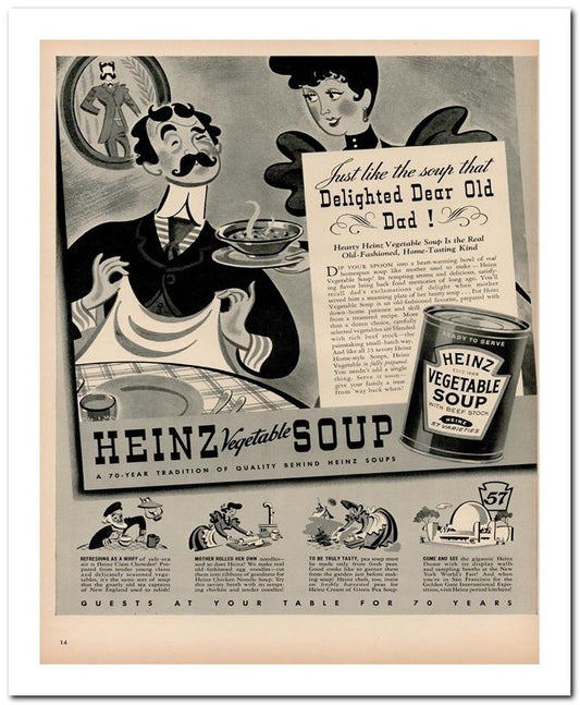 8x10 Vintage Ad 1939 Just Like The Soup The Soup 02062501641
