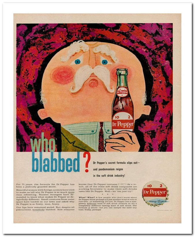 8x10 Vintage Ad 1960 Blabbed 02062501699