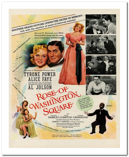 8x10 Vintage Ad 1939 Rose Of Washington Square 02062501718