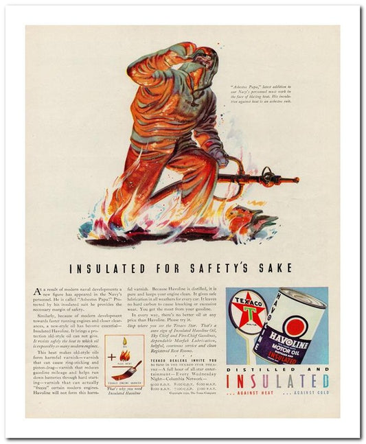 8x10 Vintage Ad 1939 Insulated For Safety's Sake 02062501729