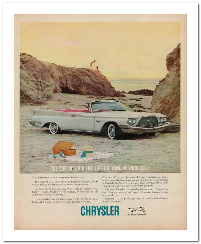 8x10 Vintage Ad 1960 The Car Of Your Life For The Time Of Your L 02062501737