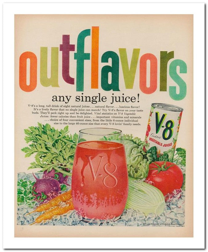 8x10 Vintage Ad 1960 Outflavors 02062501742