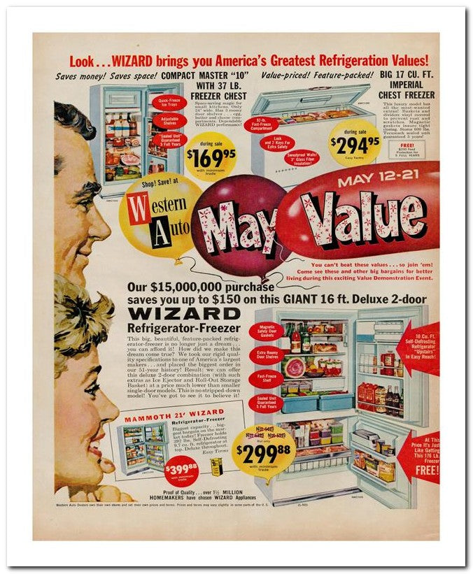 8x10 Vintage Ad 1960 Value 02062501747