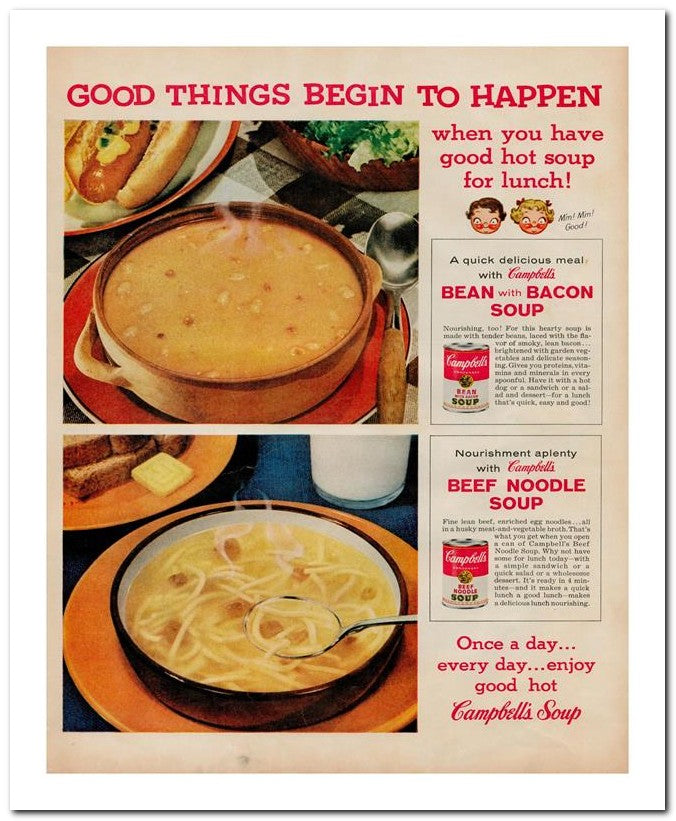 8x10 Vintage Ad 1960 Good Things Begin To Happen 02062501749
