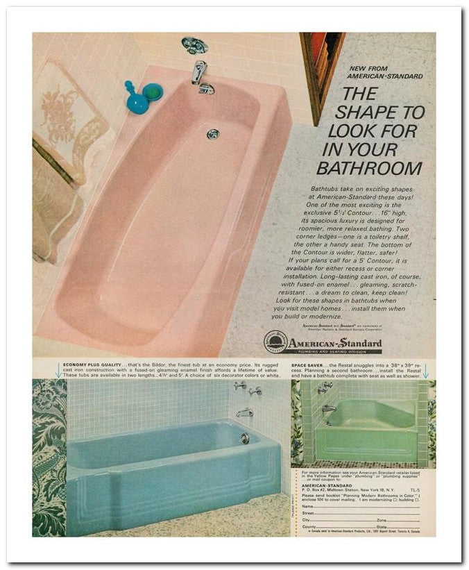 8x10 Vintage Ad 1962 Bathroom 02062501765