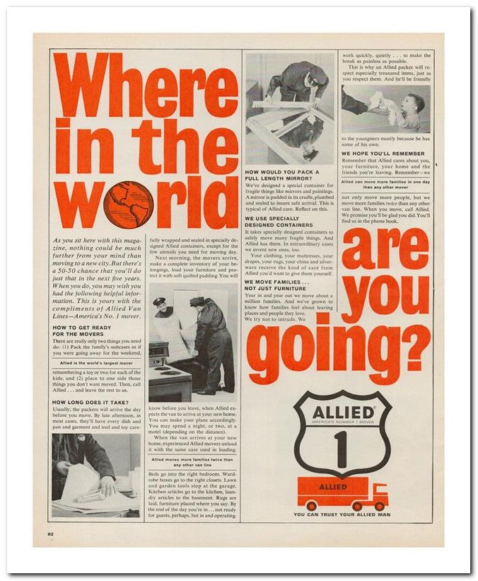8x10 Vintage Ad 1962 Going 02062501775