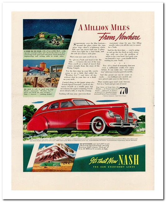 8x10 Vintage Ad 1939 9th That New Nash 02062501850