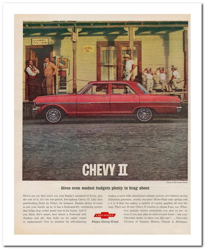 8x10 Vintage Ad 1963 Chevy Ii 02062501853