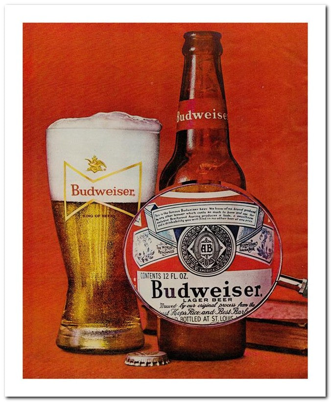 8x10 Vintage Ad 1964 Budweiser 02062501867