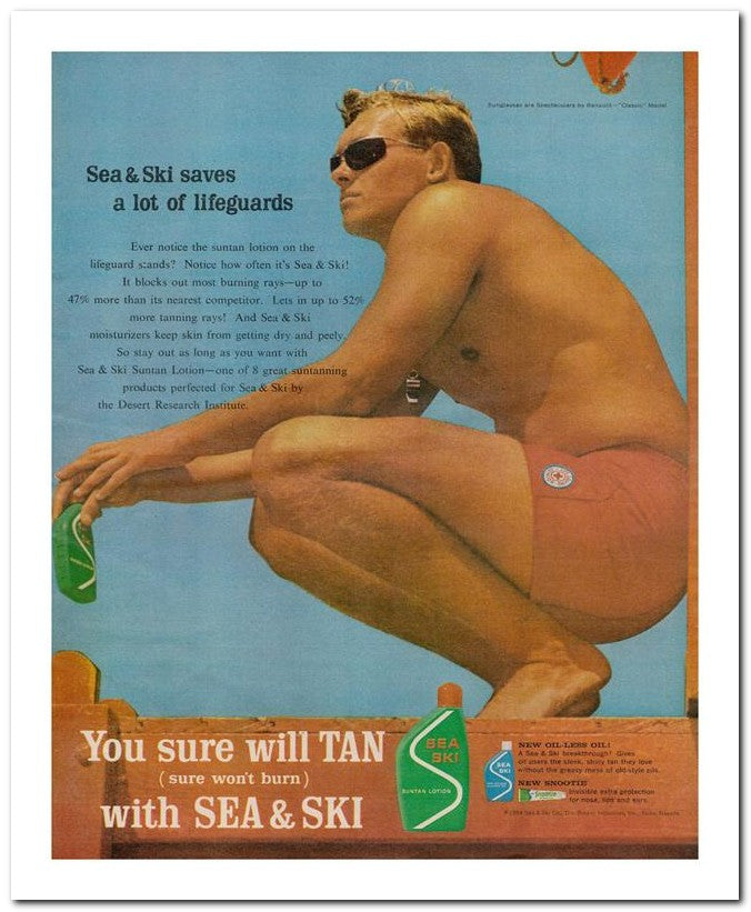 8x10 Vintage Ad 1964 You Sure Will Tan 02062501911