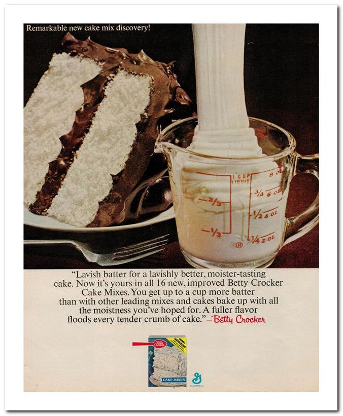 8x10 Vintage Ad 1964 Cake Now It's Yours In All 16 New Improved 02062502017