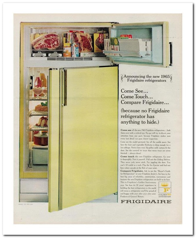 8x10 Vintage Ad 1964 Compare Frigidaire 02062502087