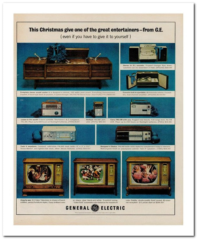 8x10 Vintage Ad 1964 This Christmas Give One Of The Great Entert 02062502096