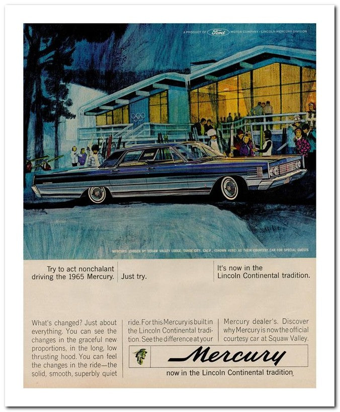 8x10 Vintage Ad 1964 Mercury 02062502098