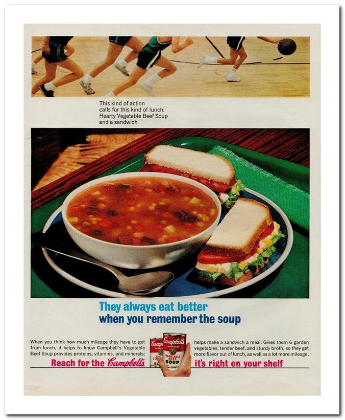 8x10 Vintage Ad 1964 When You Remember The Soup 02062502112